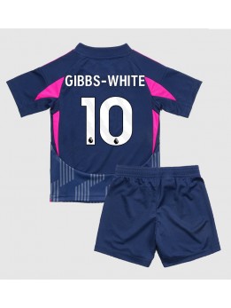 Nottingham Forest Morgan Gibbs-White #10 Auswärts Trikotsatz für Kinder 2024-25 Kurzarm (+ Kurze Hosen)